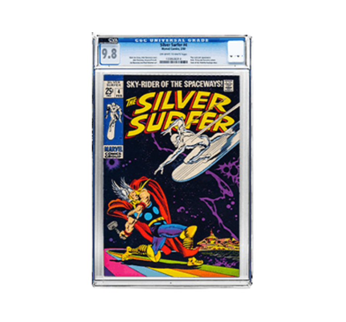 silver surfer comic card